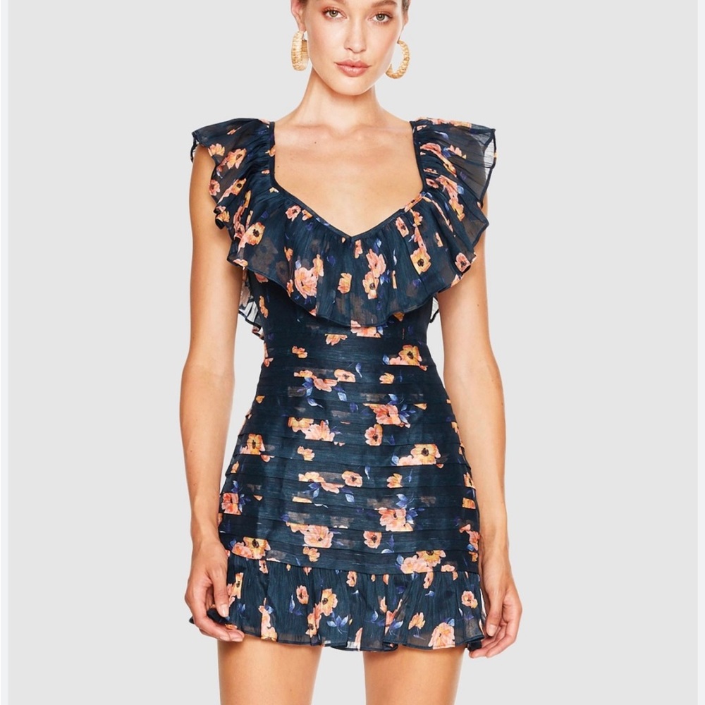La Maison Talulah navy floral dress